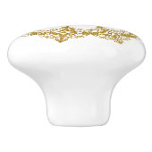 Schitterend elegant Gold Diadem-ontwerp Keramische Knop (Zijkant)