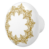 Schitterend elegant Gold Diadem-ontwerp Keramische Knop (Rechts)