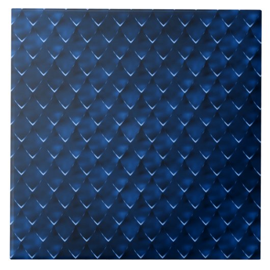 Schitterend elegant modern blauw tegeltje (Voorkant)