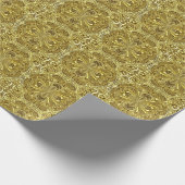 Schitterend Elegant Simulate "Gold" Vlaams Gift Cadeaupapier (Hoek)
