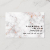 Schitterend elegant visitekaartje met gouden marme (Achterkant)