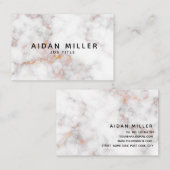 Schitterend elegant visitekaartje met gouden marme (Voorkant / Achterkant)