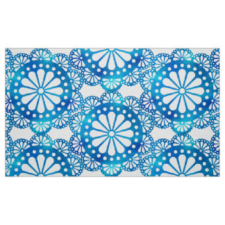 Schitterend en klassiek indigoblauw en wit patroon stof