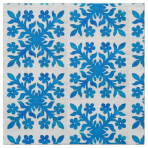 Schitterend en klassiek indigoblauw en wit patroon