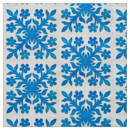 Schitterend en klassiek indigoblauw en wit patroon stof