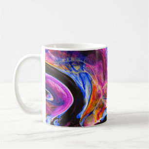 Schitterend en kleurrijk Abstract marmerontwerp Koffiemok