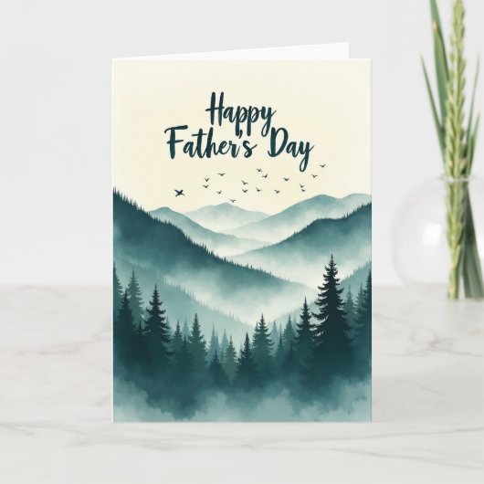 Schitterend Fathers Day uitzicht kaart (Voorkant)