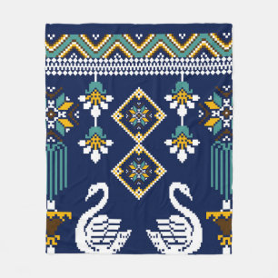 Schitterend figuur in de Oekraïense geometrische e Fleece Deken