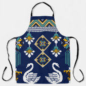 Schitterend figuur in de Oekraïense geometrische e Schort (Voorkant)