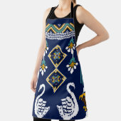 Schitterend figuur in de Oekraïense geometrische e Schort (Insitu)