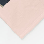 Schitterend fraai brein 8 Blush roze foto Fleece Deken (Hoek)