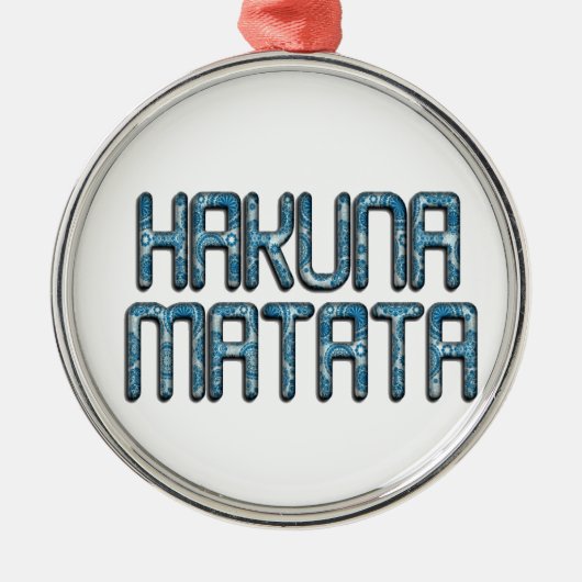 Schitterend fraaie sms-citaat design metalen ornament (Voorkant)