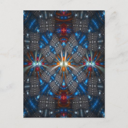 Schitterend fractaal ontwerp briefkaart (Voorkant)