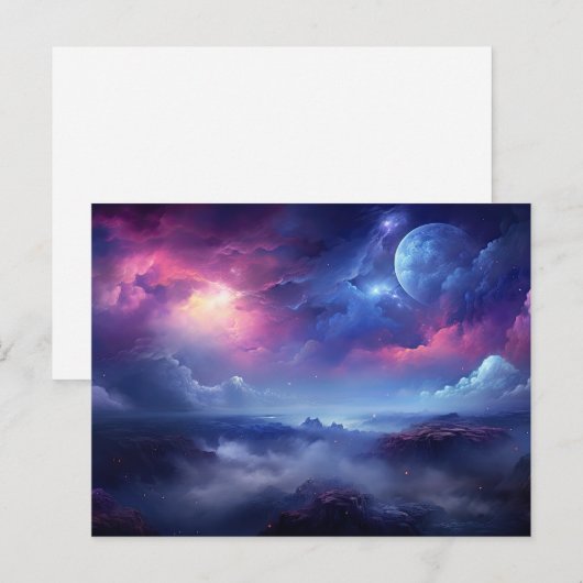 Schitterend galaxy buitenruimte kosmische universu briefkaart (Voorkant / Achterkant)