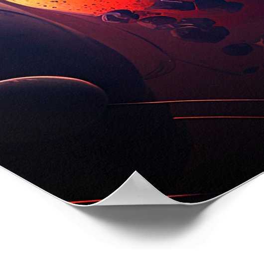 Schitterend galaxy buitenruimte kosmische universu poster (Hoek)