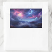 Schitterend galaxy buitenruimte kosmische universu rechthoekige sticker (Tas)