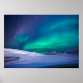 Schitterend gebied van Aurora Borealis Poster (Voorkant)