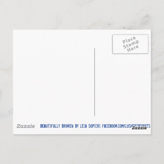 Schitterend gebroken Fantasy Original Art Briefkaa Briefkaart (Achterkant)