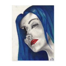 Schitterend gebroken Fantasy Original Art Briefkaa