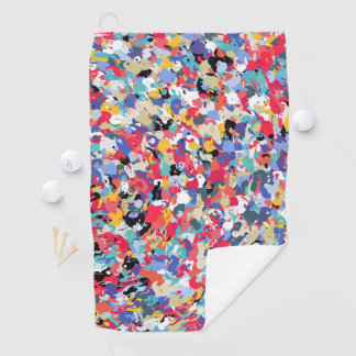 Schitterend gekleurd patroon golfhanddoek