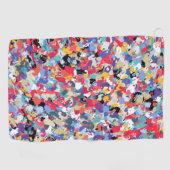 Schitterend gekleurd patroon golfhanddoek (Horizontaal)