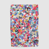 Schitterend gekleurd patroon golfhanddoek (Voorkant)