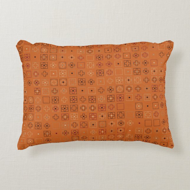 Schitterend geometrisch patroonontwerp abstract, k accent kussen (Voorkant)