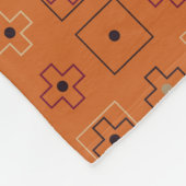 Schitterend geometrisch patroonontwerp abstract, k fleece deken (Hoek)