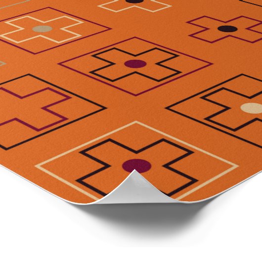 Schitterend geometrisch patroonontwerp abstract, k poster (Hoek)