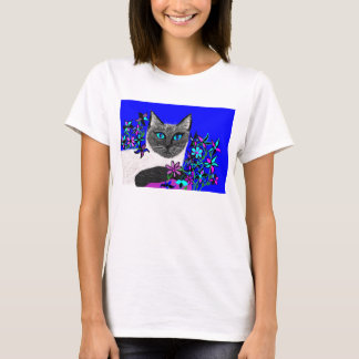 schitterend geschilderd shirt van katten