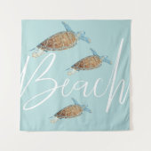 Schitterend geverfd Zee met aangrijpende tekst Wandkleed (Voorkant)