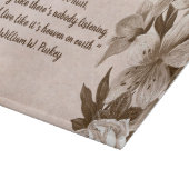 Schitterend Gezegde op een snijvlak van Floral Gla Snijplank (Hoek)