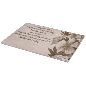 Schitterend Gezegde op een snijvlak van Floral Gla Snijplank (Hoek)