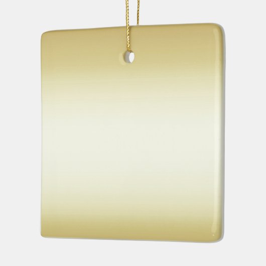 Schitterend glanzend goud dubbelzijdig keramisch ornament (Links)