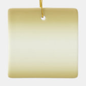 Schitterend glanzend goud dubbelzijdig keramisch ornament (Voorkant)