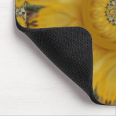 Schitterend gouden zonneventilator, helder ontwerp muismat (Hoek)