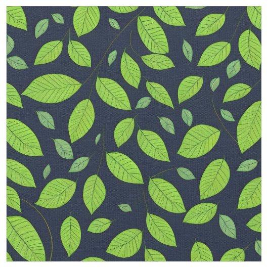 Schitterend groen bladpatroon stof (Close Up)