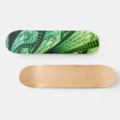 Schitterend groen fractaal design digitale kunst persoonlijk skateboard (Horizontaal)