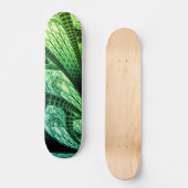 Schitterend groen fractaal design digitale kunst persoonlijk skateboard (Voorkant)