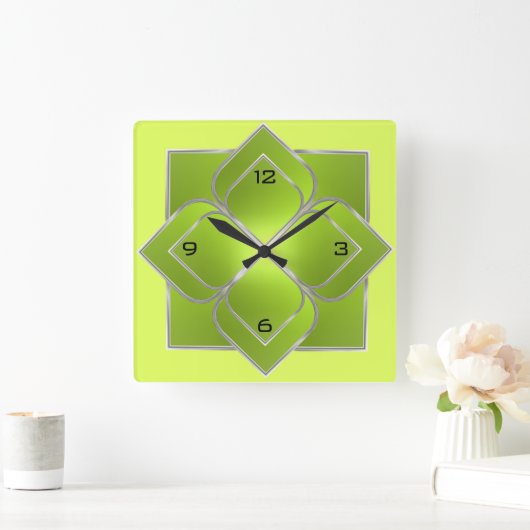 Schitterend groen vierkante klok (Huis)