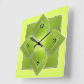Schitterend groen vierkante klok (Hoek)