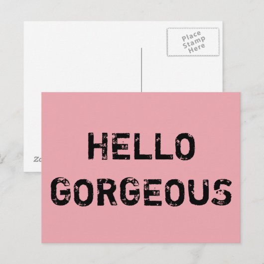 SCHITTEREND HALLO BRIEFKAART (Voorkant / Achterkant)