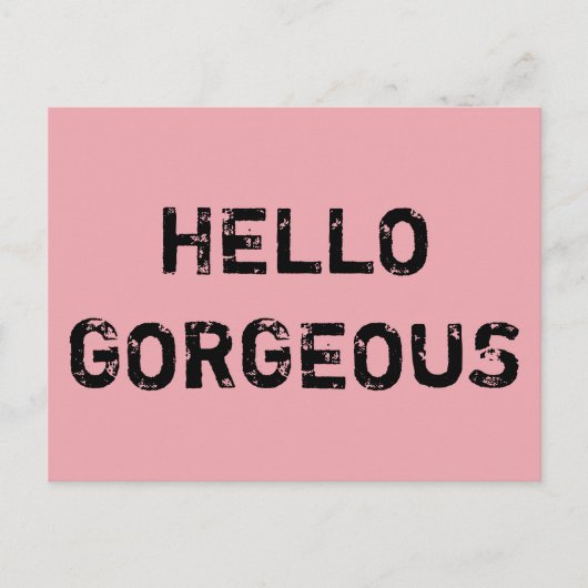 SCHITTEREND HALLO BRIEFKAART (Voorkant)