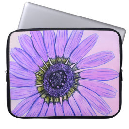 Schitterend handgeschetst ventilatorontwerp laptop sleeve