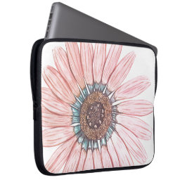 Schitterend handgeschetst ventilatorontwerp laptop sleeve