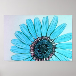 Schitterend handgeschetst ventilatorontwerp Poster