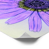 Schitterend handgeschetst ventilatorontwerp Poster (Hoek)