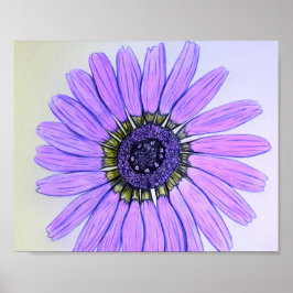 Schitterend handgeschetst ventilatorontwerp Poster