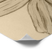 Schitterend handgeschetst ventilatorPoster Poster (Hoek)