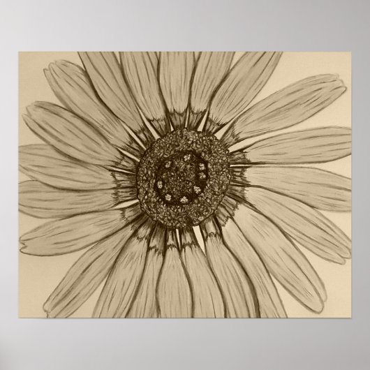 Schitterend handgeschetst ventilatorPoster Poster (Voorkant)